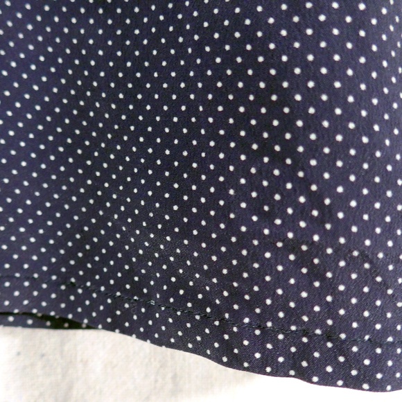 Vintage Yves Saint Laurent Women 2-4 Polka Dot Silk Shell - Picture 9 of 14